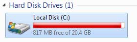 Your OS Still doesn't know about the new size